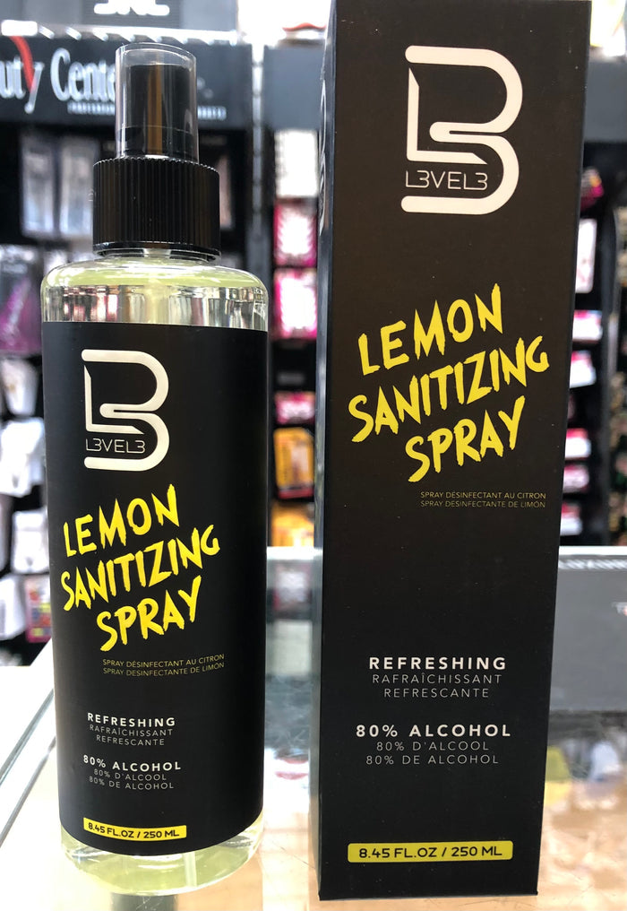 L3VEL3 LEMON SANITIZING SPRAY  250ML - Palms Fashion Inc.
