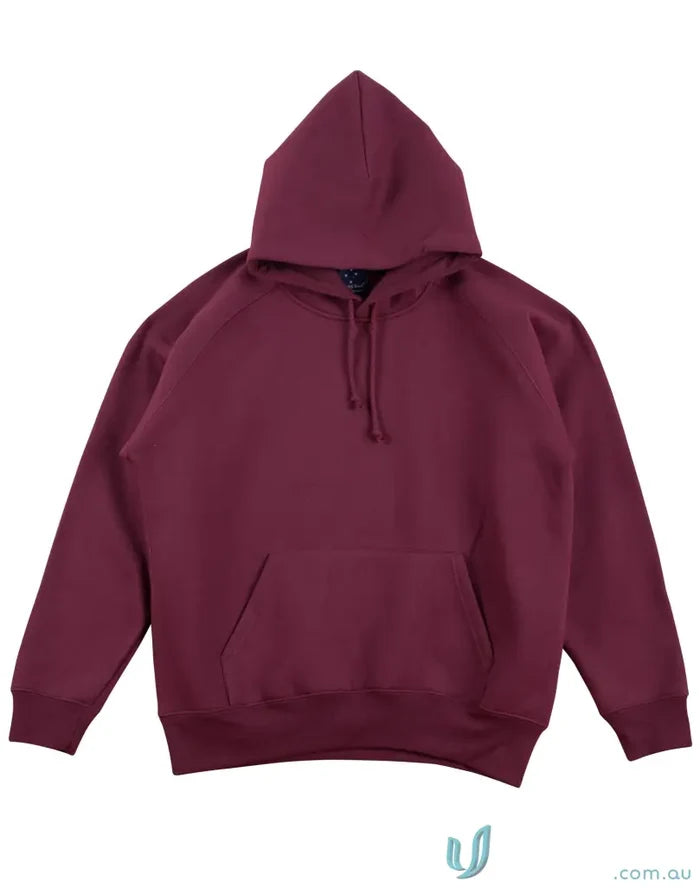 Maroon fleecy hoodie from Ladies Full Colour Print Hoodie, comfy workwear or casual look