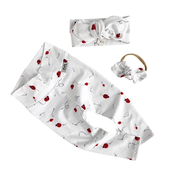 Ladybugs Leggings and Headbands