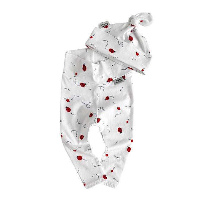 Ladybugs Leggings and/or Beanie Knot Hat