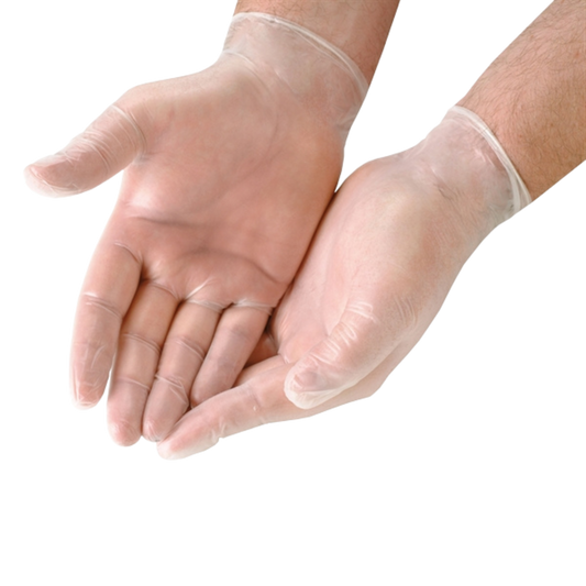 Large Clear Vinyl Gloves