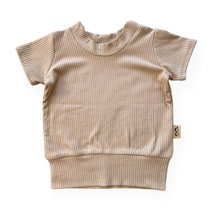 Latte Ribbed Summer Lounge Set