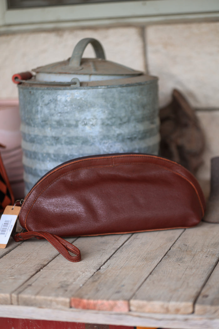 Leather Makeup Pouch