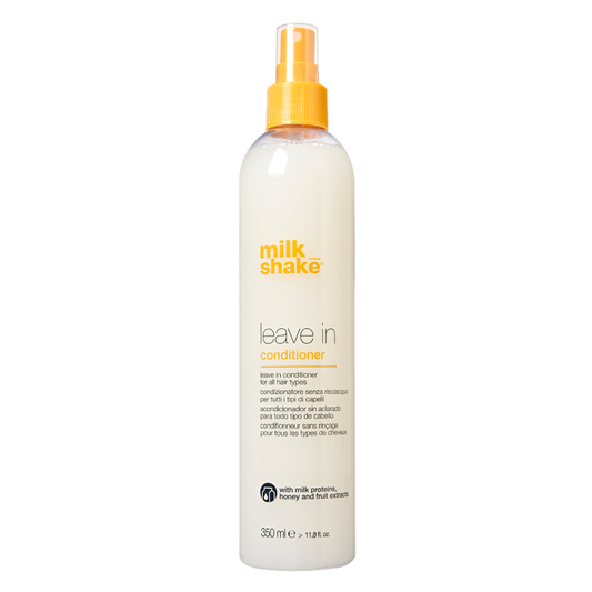 milk_shake  leave-in conditioner bottle on a white background