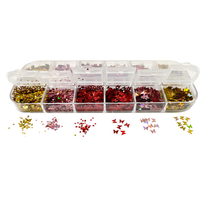 Leaves, Hexies & Butterflies ~ Sampler Kit | Specialty Glitter