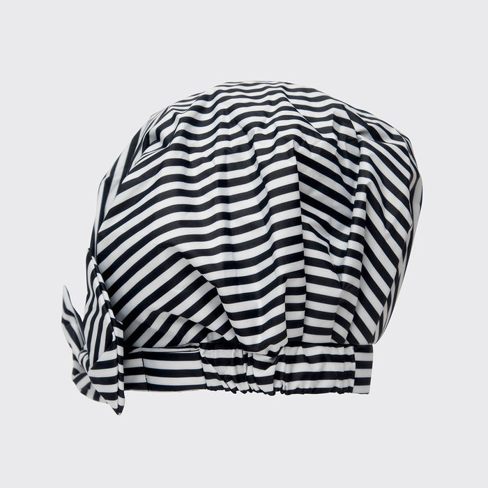 kitsch luxury stripe waterproof shower cap