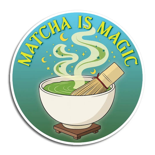 Matcha Is Magic Die Cut Sticker