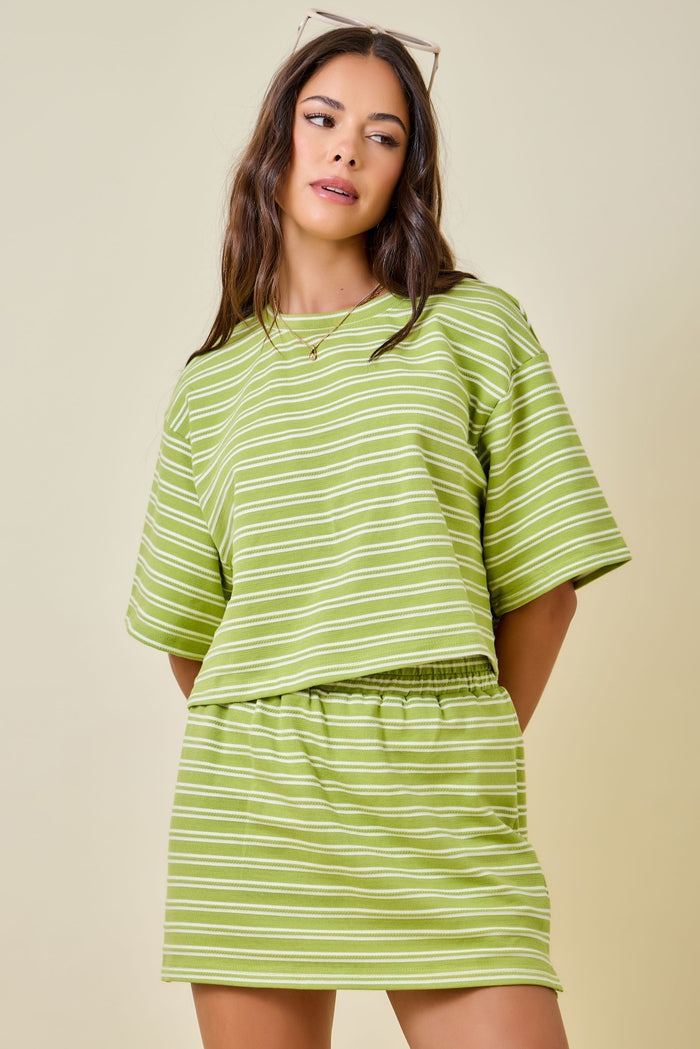 Matcha Striped Top