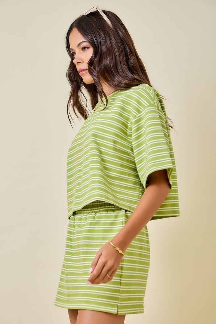 Matcha Striped Top