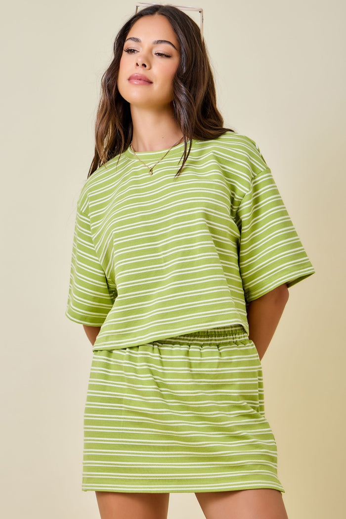 Matcha Striped Top