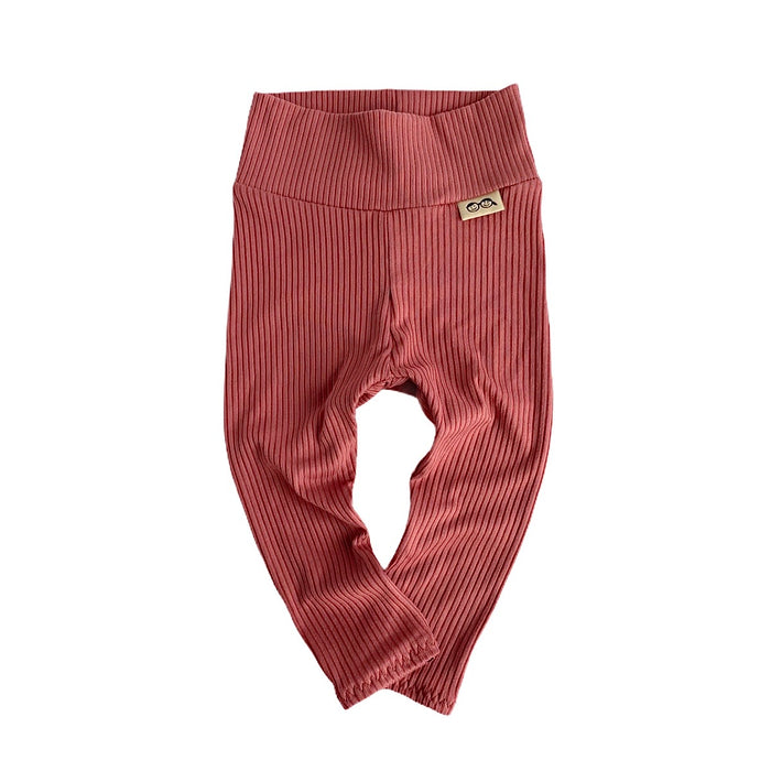 Mauve Rib Leggings and/or Beanie Knot Hat