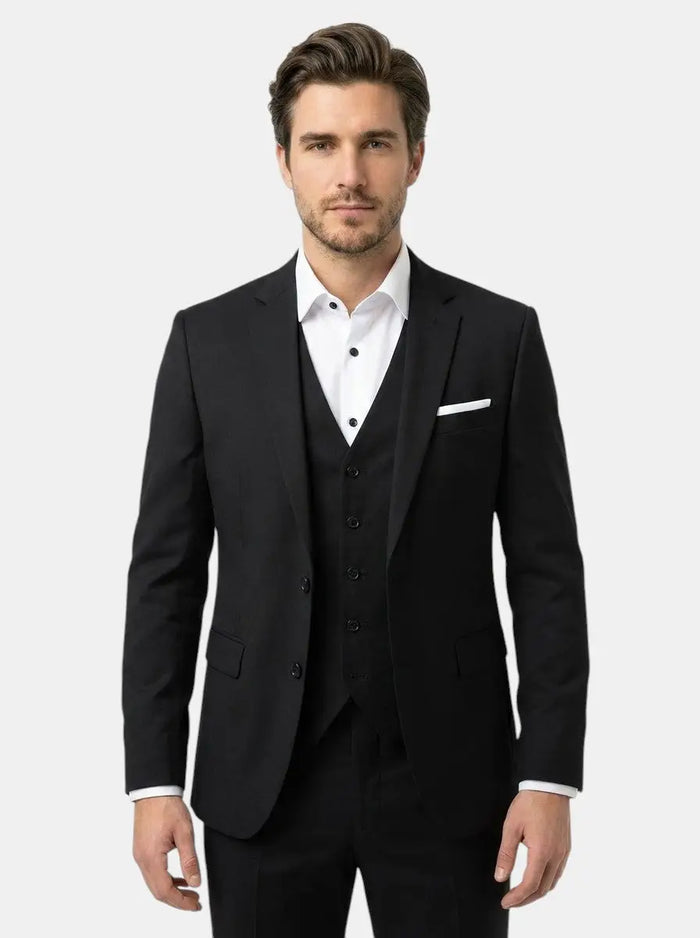 Max Men's Suit by LondonLaneStore featuring breathable fabric and tailored fit, suitable for weddings and formal events.