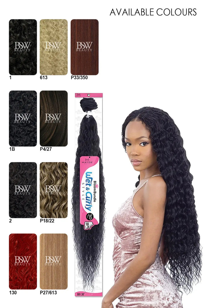 MAYDE BEAUTY BLOOM BUNDLE WEAVE WET & CURLY 001 - 30" - BSW BEAUTY CANADA