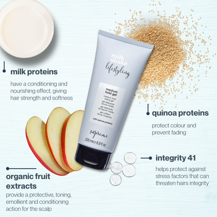 milk_shake Hair care product with ingredients listed on a light blue background