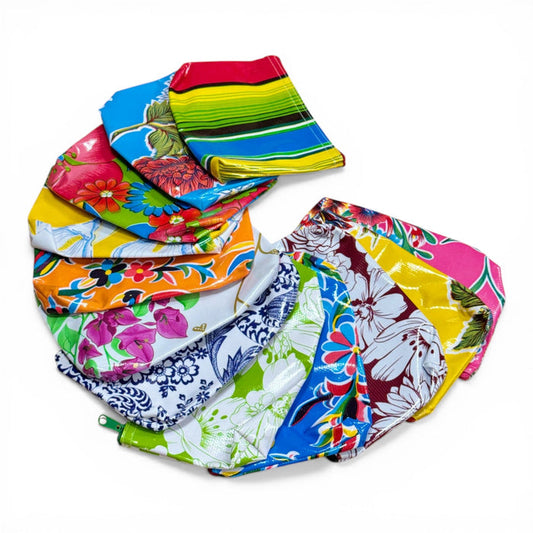Medium Oilcloth Zip Pouch