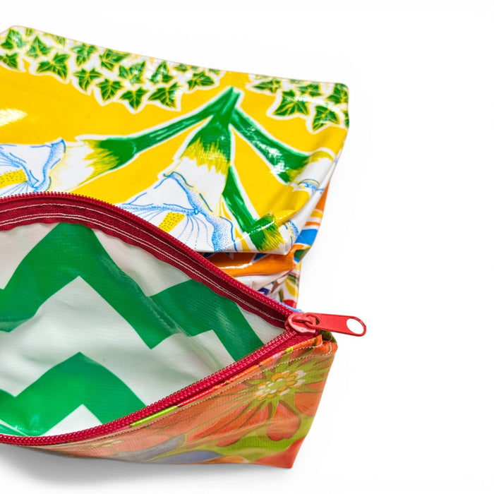 Medium Oilcloth Zip Pouch