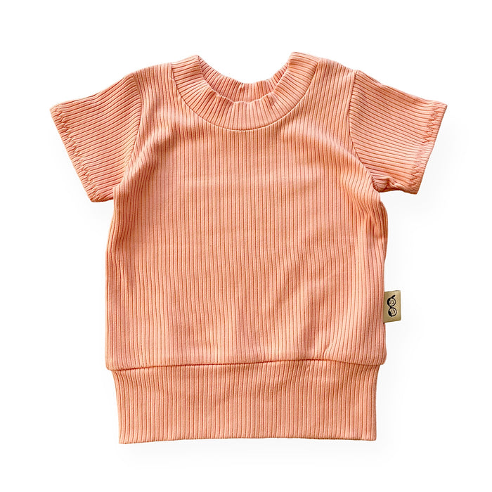 Melon Ribbed Summer Lounge Set