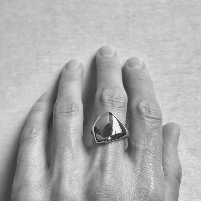 Melted Signet Artisan Ring