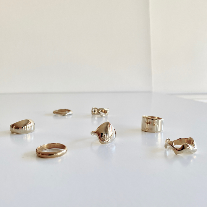 Melted Signet Artisan Ring