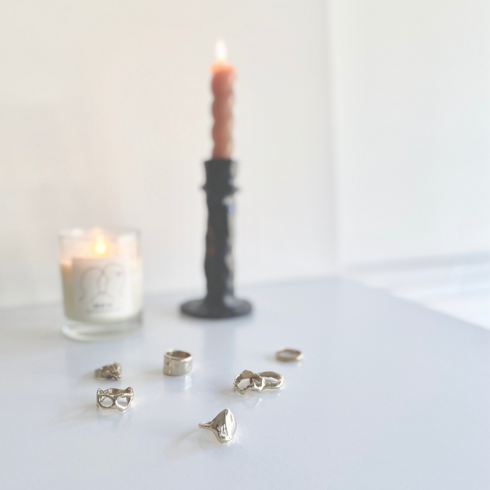Melted Signet Artisan Ring