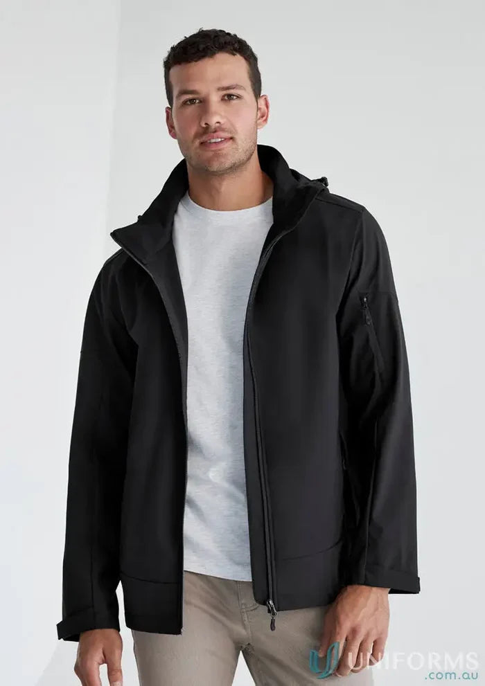 Men’s black Mens Atlas Jacket with waterproof membrane perfect for outdoor guides