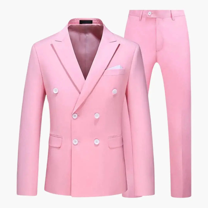 Men's breathable fabric summer suit in tailored fit, ideal for wedding attire, by LondonLaneStore.