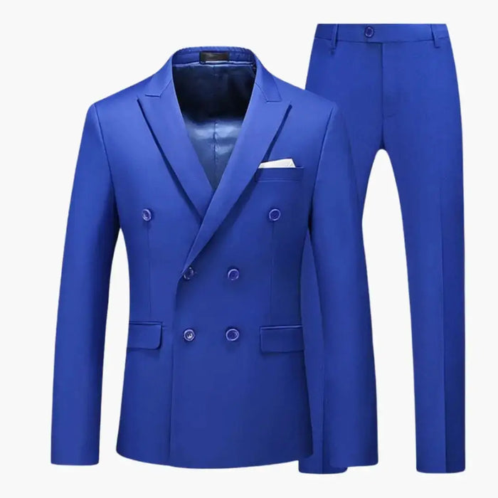 Men's breathable summer suit in tailored fit, elegant wedding attire, made of lightweight fabric, by LondonLaneStore.