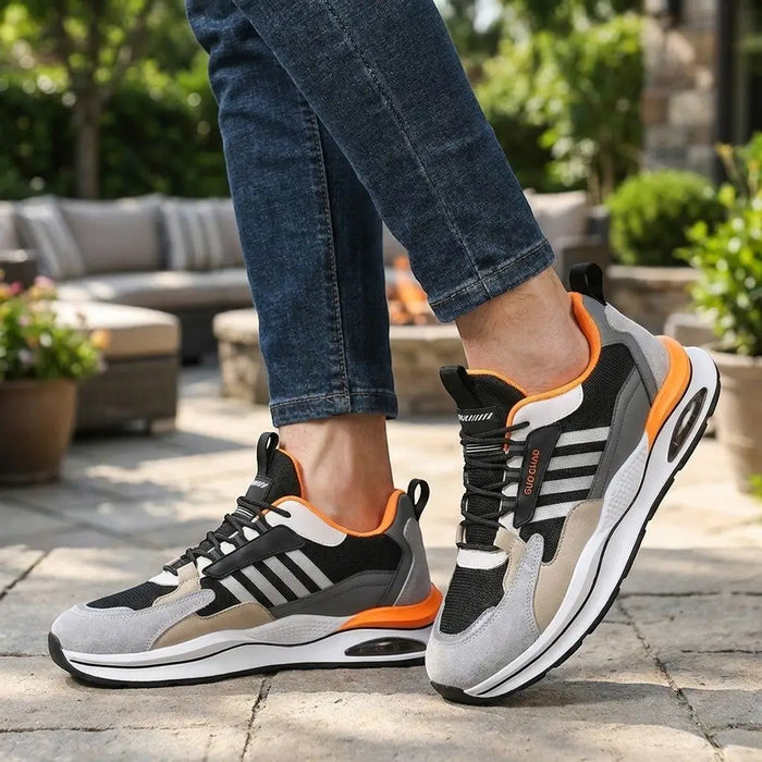Men's breathable mesh sneakers by LondonLaneStore, stylish lightweight orthopedic running shoes for active men.