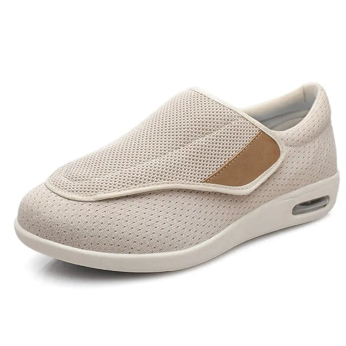Men's breathable mesh trainers with extra-wide fit and adjustable straps, designed for comfort and support by LondonLaneStore.