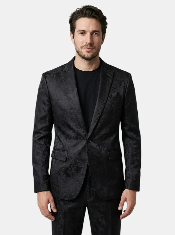 Elegant men's lightweight fabric suit by LondonLaneStore, slim-fit wedding outfit with tailored design and classic style.