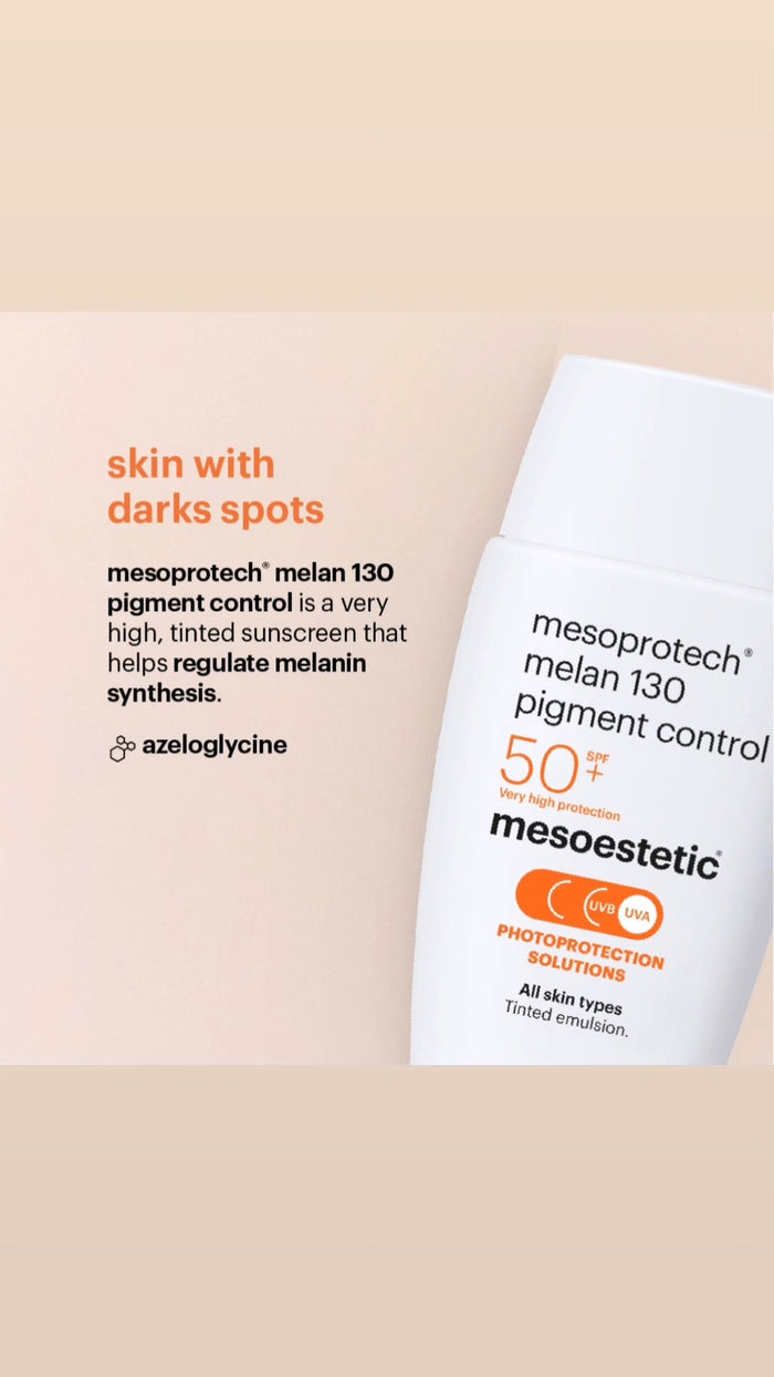 mesoestetic skincare Mesoestetic Mesoprotech Melan 130 Pigment Control Sun Protection