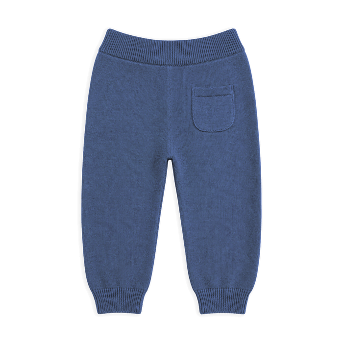 Organic Cotton Milan Earthy Sweater Knit Baby Legging Pants, Back