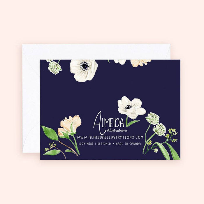 Mini Card - Panda Anemones Florals Enclosure Card - Magnolia Lane co. Home + Garden + Gift