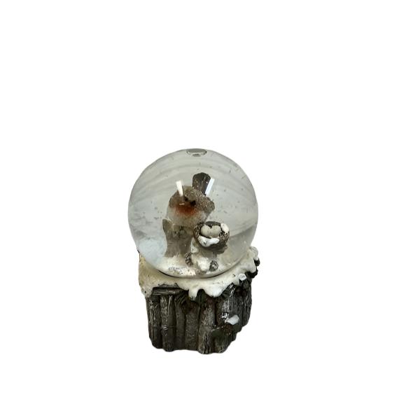 MINI Woodland Bird Scene Snow Globe