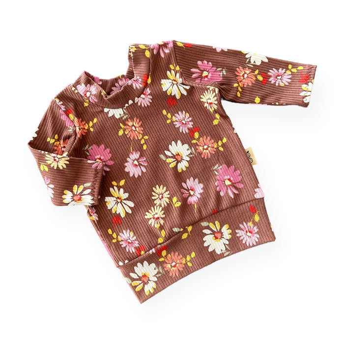 Mocha Daisy's Lounge Top