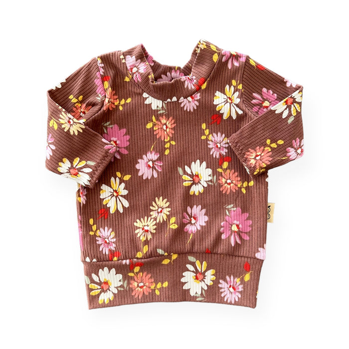 Mocha Daisy's Lounge Top