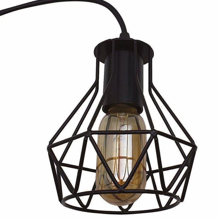Modern Ceiling 1 Head Pendant Light Fitting Metal Black Cage~2470