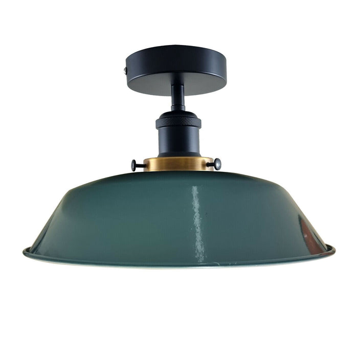 Modern Industrial Semi Flush Mount Metal Ceiling Light~1228