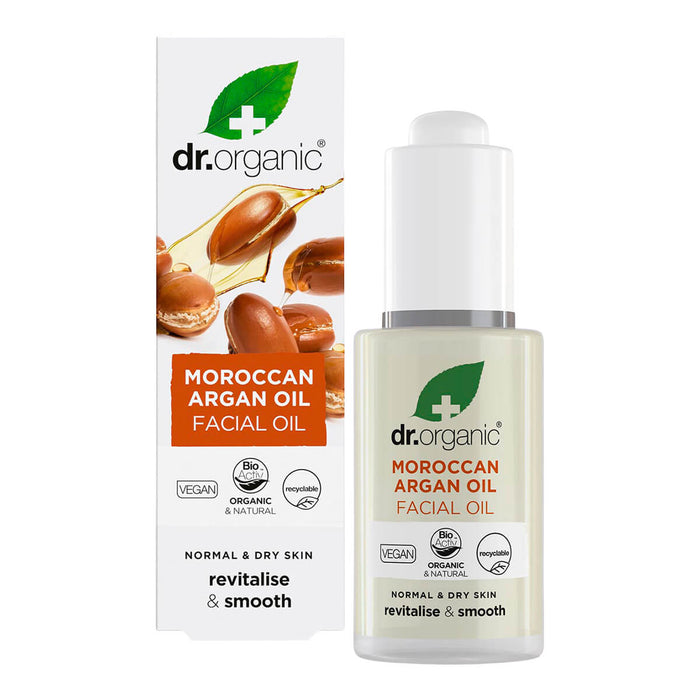 30ml bottle Dr. Organic Moroccan Argan Oil Facial Oil with box.