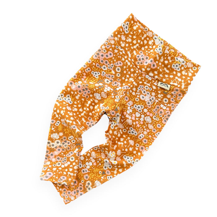 Mustard Floral Leggings
