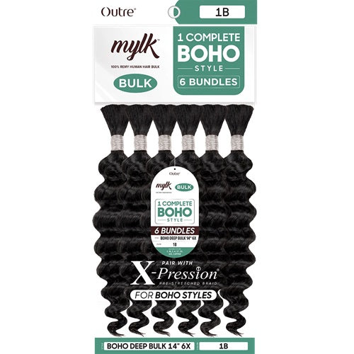 MYLK BOHO DEEP BULK 14" 6 Bundles by Outre
