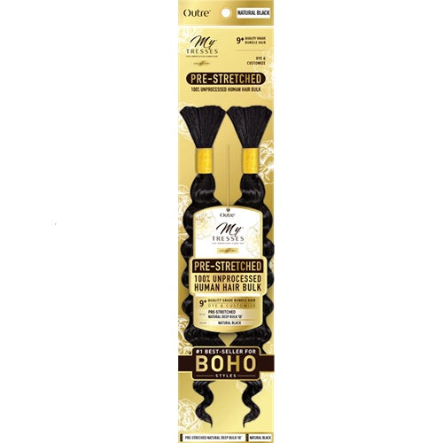 MyTresses GOLD Pre-Stretched Natural Deep Bulk 18"- 24" by Outre