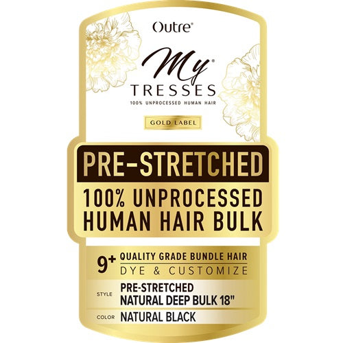 MyTresses GOLD Pre-Stretched Natural Deep Bulk 18"- 24" by Outre