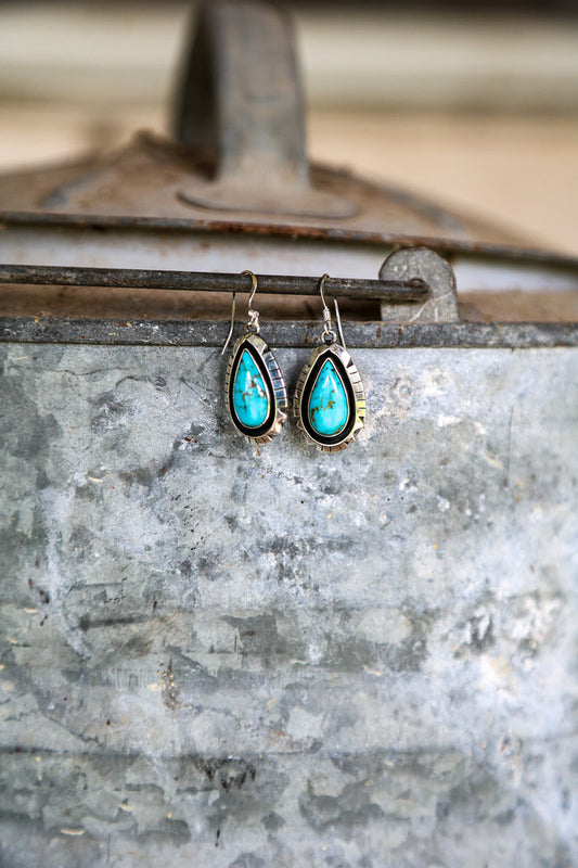 Navajo Shadow Box Dangle Earrings