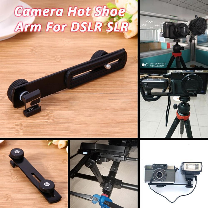 NNEIDS Black Metal Flash Bracket For Dslr Cameras-4