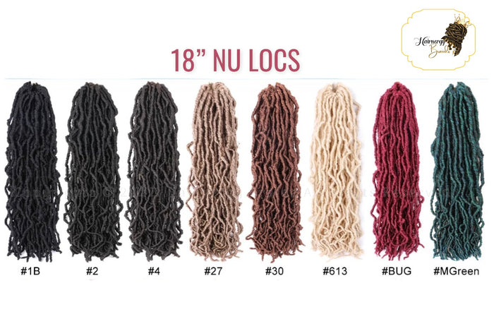 NU soft Locs Crochet Hair 18"