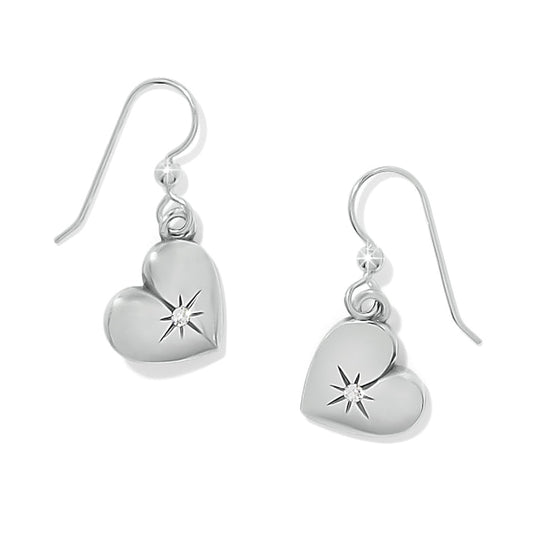 One Heart French Wire Earrings