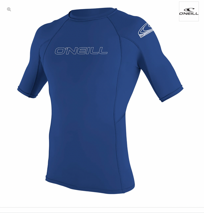 O'Neill Youth Basic Skins Short Sleeve Sun Shirt In Pacific