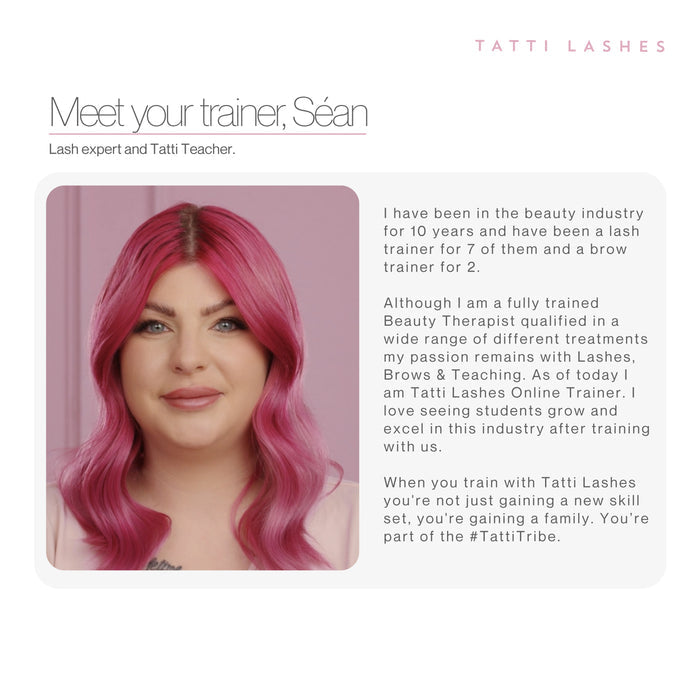 Online Lash & Brow Tint & Wax Training Course with Kit