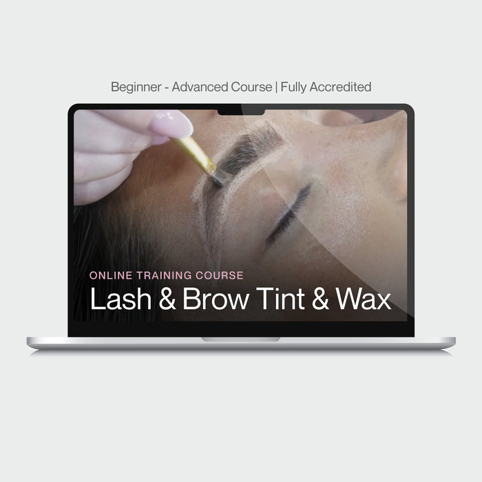 Online Lash & Brow Tint & Wax Training Course with Kit